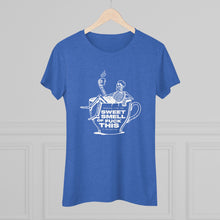 Women's Tee — 'Sweet Smell of Fuck This' Skeleton Coffee Cup Graphic