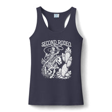 Second Rodeo Women's Tank Top – Western Cowboy Graphic Performance Tank