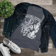 Women's Tee — 'Second Rodeo' Skeleton Cowboy Graphic