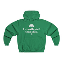 I Manifested That Shit Hoodie – Motivational Lotus Graphic Hooded Sweatshirt