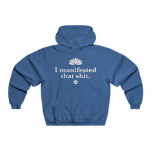 I Manifested That Shit Hoodie – Motivational Lotus Graphic Hooded Sweatshirt