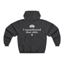 I Manifested That Shit Hoodie – Motivational Lotus Graphic Hooded Sweatshirt