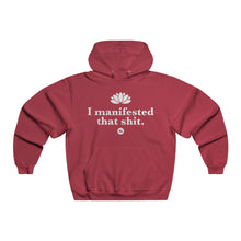 I Manifested That Shit Hoodie – Motivational Lotus Graphic Hooded Sweatshirt