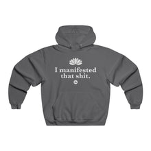I Manifested That Shit Hoodie – Motivational Lotus Graphic Hooded Sweatshirt