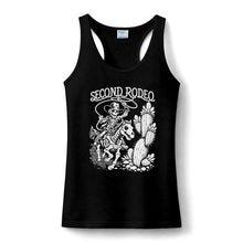 Second Rodeo Women's Tank Top – Western Cowboy Graphic Performance Tank