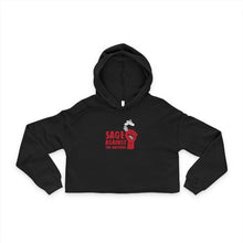 Cropped Hoodie - Sage Against the Machine Plant Power Graphic