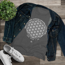 Flower of Life Women's Tee — "Once in a while someone amazing comes along and here I am" Spiritual Graphic Shirt