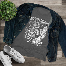 Women's Tee — 'Second Rodeo' Skeleton Cowboy Graphic