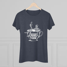 Women's Tee — 'Sweet Smell of Fuck This' Skeleton Coffee Cup Graphic