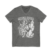 Second Rodeo Skeleton Cowboy V‑Neck Tee