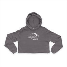 Cropped Hoodie — "I Have a Crystal for That" Minimal Witchy Crystal Graphic