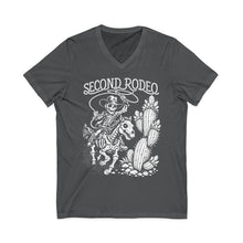 Second Rodeo Skeleton Cowboy V‑Neck Tee