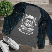 Cat Astro Tee — “Zen As Fluff” Women's Graphic Shirt