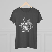 Women's Tee — 'Sweet Smell of Fuck This' Skeleton Coffee Cup Graphic