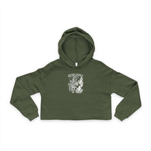 Cropped Hoodie — Vintage Floral 'Second Chances' Graphic