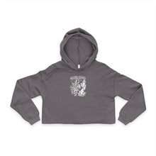 Cropped Hoodie — Vintage Floral 'Second Chances' Graphic