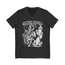 Second Rodeo Skeleton Cowboy V‑Neck Tee